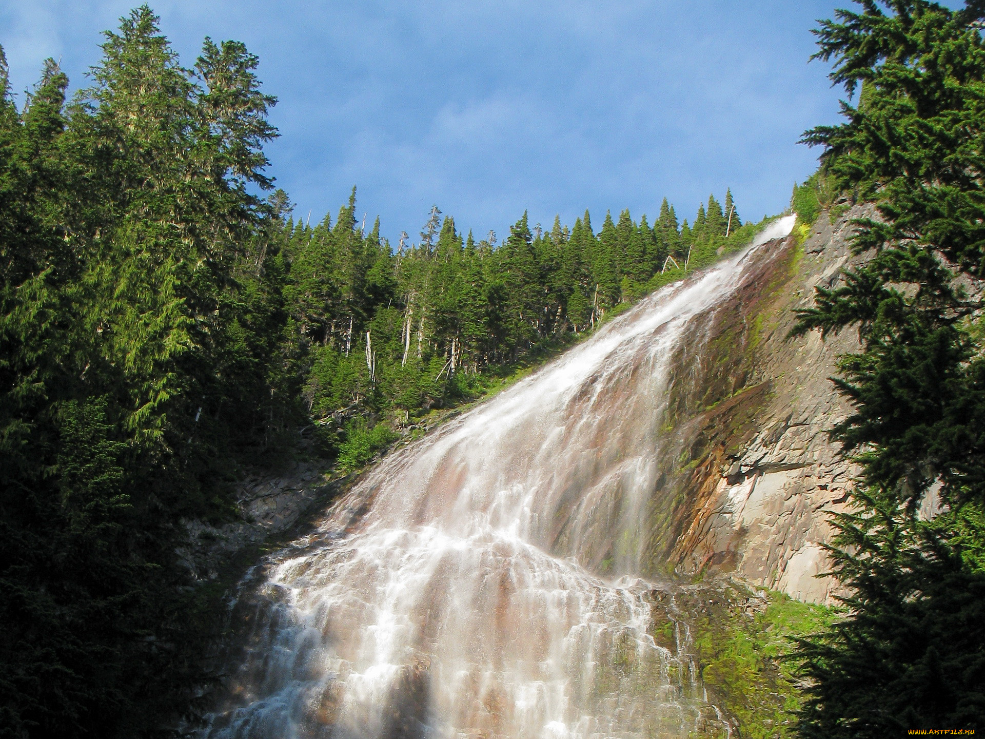 , , spray, mount, rainier, national, park, washington, usa